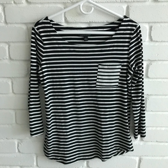 Banana Republic Tops - Banana Republic Navy Stripe Tee